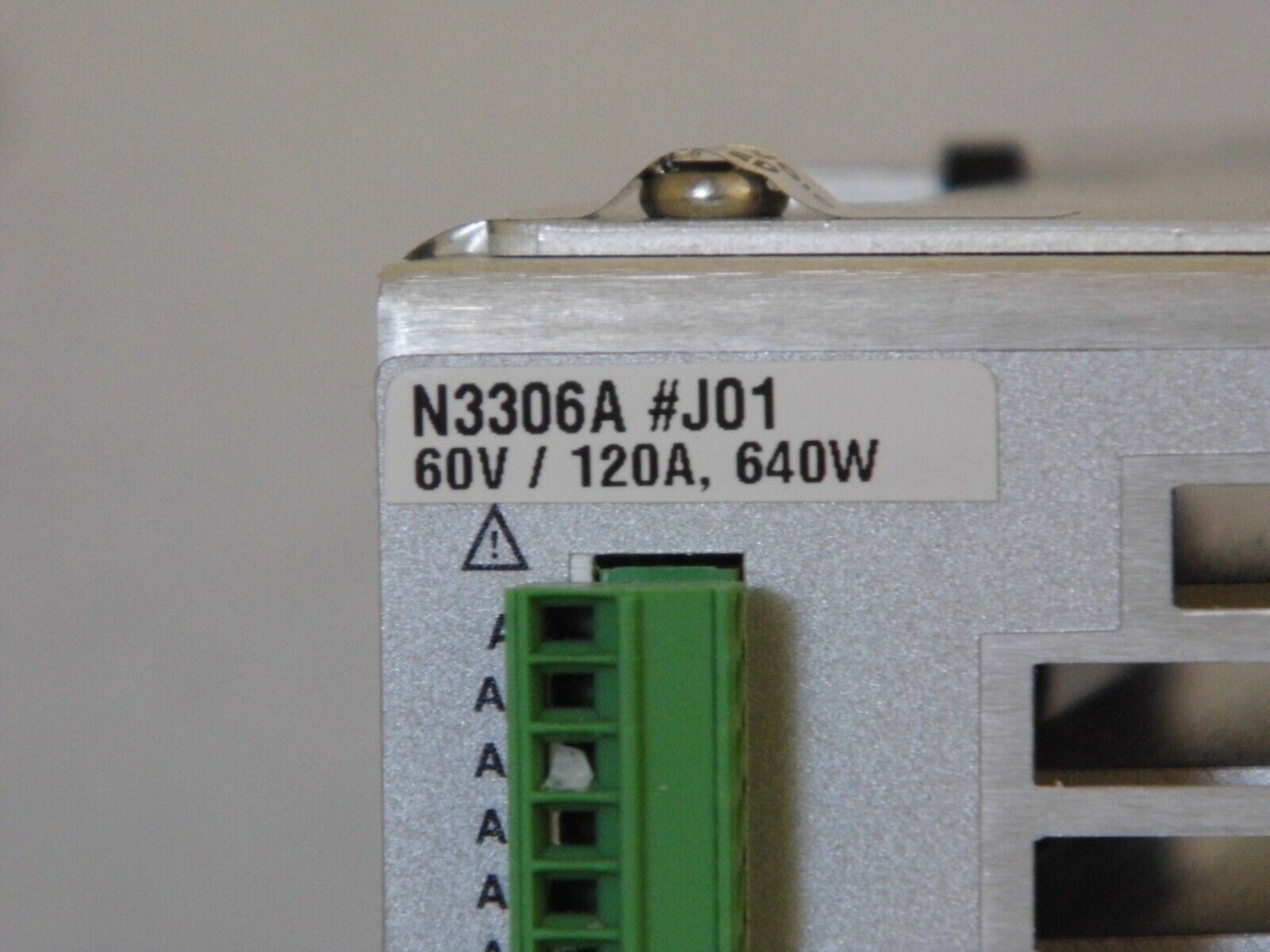Agilent N3306A J01 60Vdc 120A 640W Electr Ld Module w Keysight cal (2 in stock) Agilent N3306A J01 60Vdc 120A 640W Electr Ld Module w Keysight cal (2 in stock)